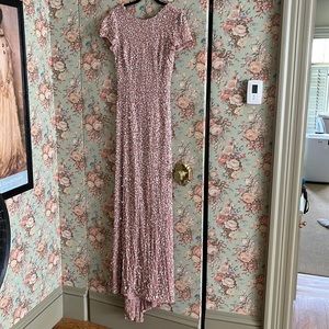 Adrianna Papell rose gold dress worn once size 8